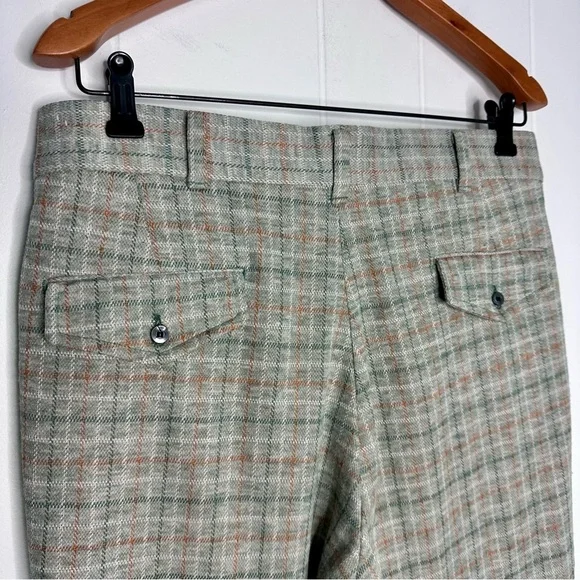 Vintage 70s Sears Kings Road Double Knit Flare Pants Retro - Picture 10 of 12